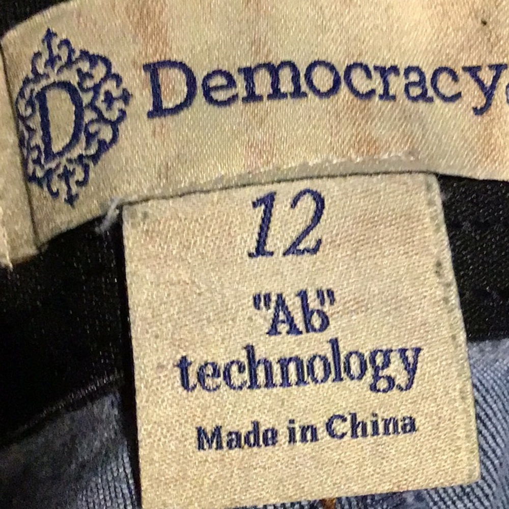 ♀️Democracy Absolution Denim Boot CutJeans Women’s 12 Stretch #502 - Picture 9 of 9